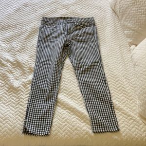 rag & bone gingham capri jean